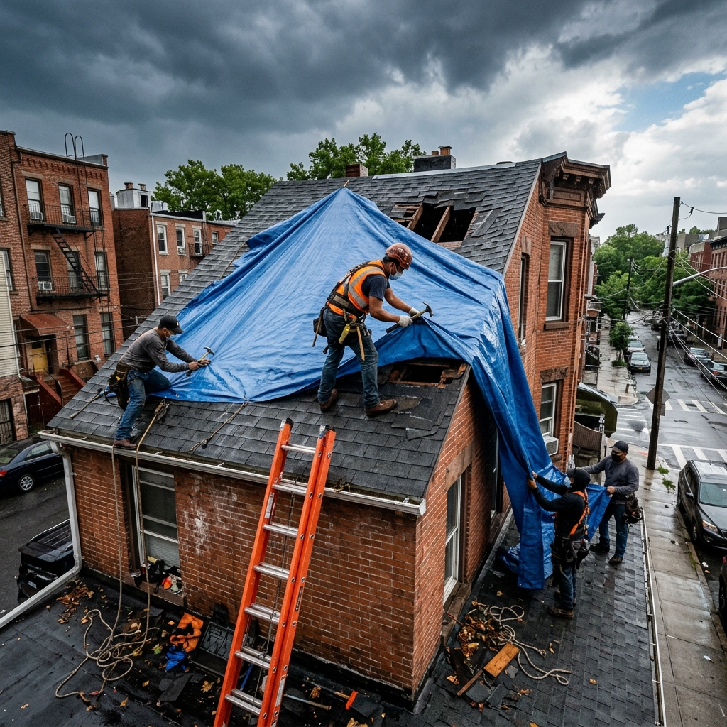 Emergency Roof Repair After a Storm in Brooklyn