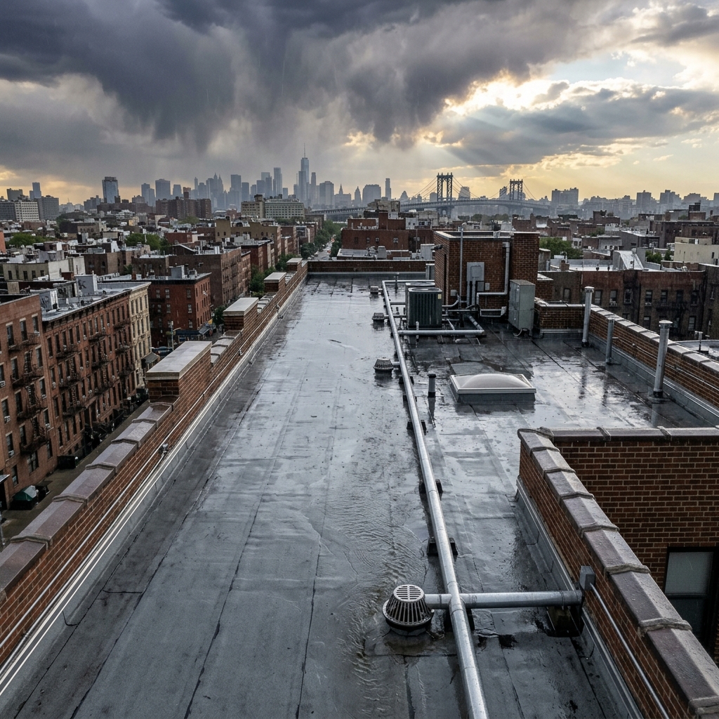 How Brooklyn's Flat Roofs Handle Heavy Rain and Snow
